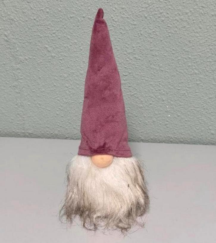 Gnoom kerstmis kabouter met puntmuts en baard 27cm hoog, Diversen, Kerst, Zo goed als nieuw, Ophalen of Verzenden