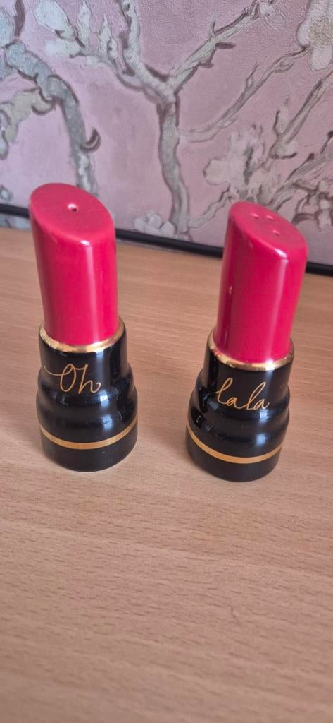 H&M Home peper en zout stel lipstick, Huis en Inrichting, Keuken | Servies, Ophalen of Verzenden, Nieuw, Overige stijlen, Overige typen
