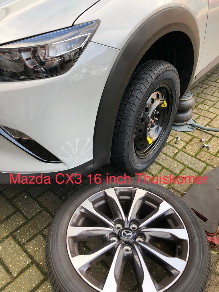Thuiskomer Reservewiel MAZDA 3 CX3 CX5 CX60 <20", Gebruikt, -, -, Banden en Velgen