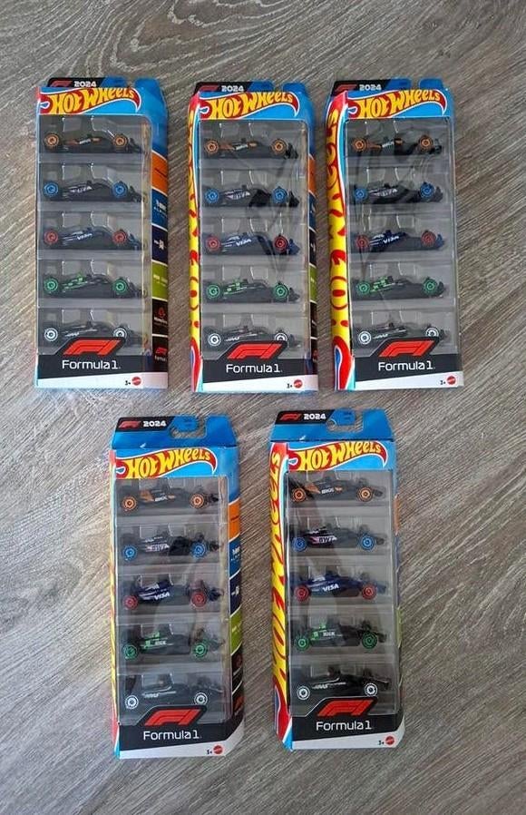 Hot Wheels 2024 Formula 1 5-pack (5 stuks) NIEUW!, Verzamelen, Automerken, Motoren en Formule 1, Nieuw, Formule 1, Ophalen of Verzenden