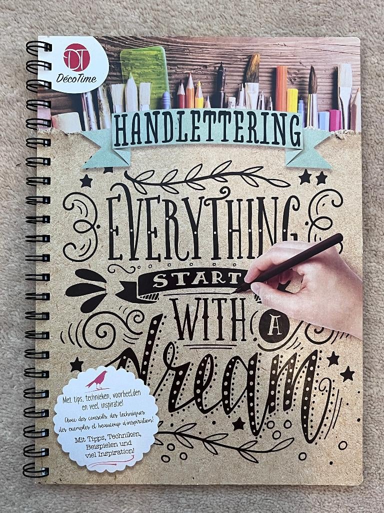 Handlettering, Ophalen of Verzenden, Zo goed als nieuw, Tekenen en Schilderen