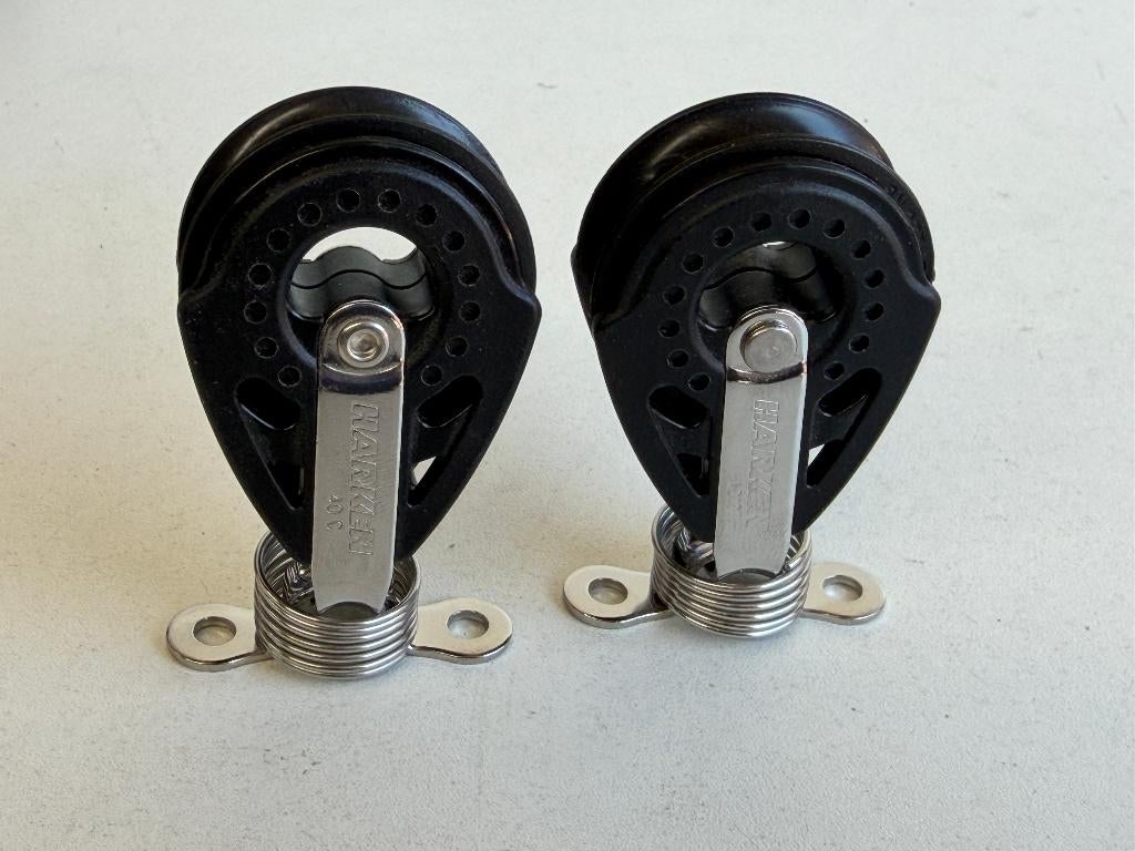 Harken 40mm Carbo opstaand blok met veer en beugel NIEUW, Watersport en Boten, Ophalen of Verzenden, Nieuw, Lijn of Blok