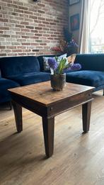 Koloniale salon- of bijzettafel 60x60x47cm, Huis en Inrichting, Tafels | Salontafels, Ophalen, Gebruikt, 50 tot 100 cm, Koloniaal