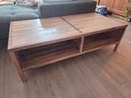 Salontafel modern rechthoekig massief eiken Pilat & Pilat, Ophalen, Gebruikt, 100 tot 150 cm, Eikenhout