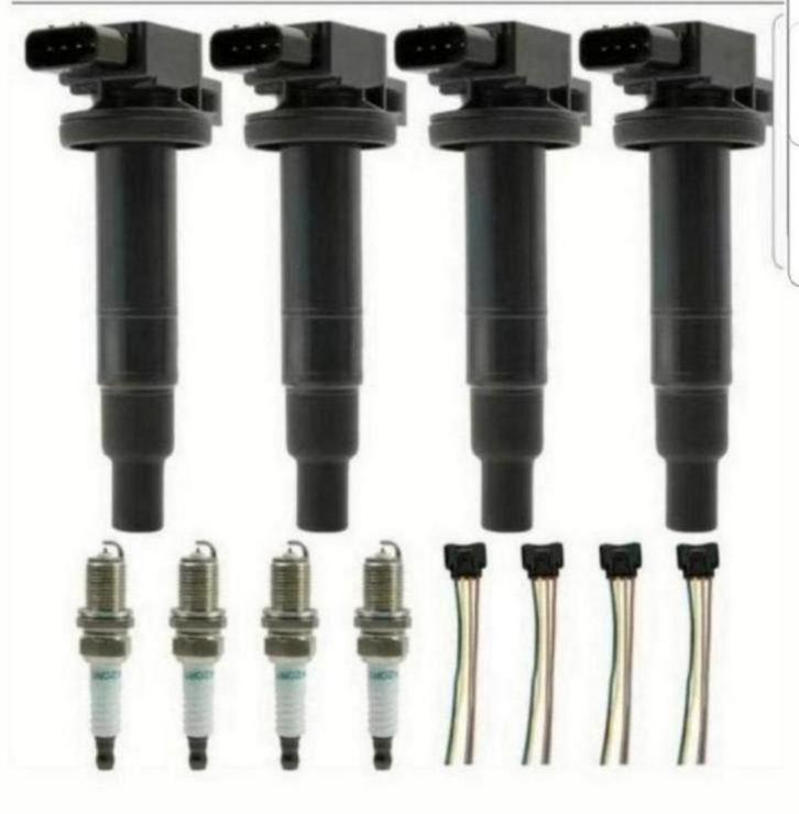 Vier bobines vier bougies vier stekkers toyota yaris €125,00, Auto diversen, Auto-accessoires, Nieuw, Ophalen of Verzenden