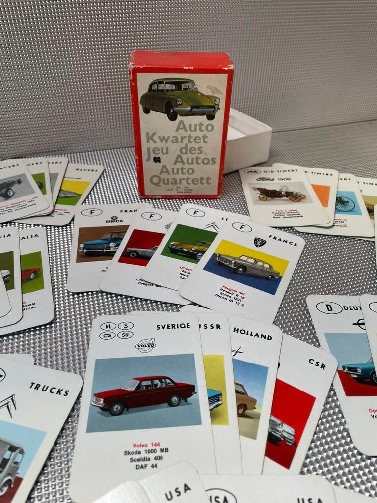 Jumbo, internationaal autokwartetspel, Verzamelen, Speelkaarten, Jokers en Kwartetten, Ophalen of Verzenden, Zo goed als nieuw