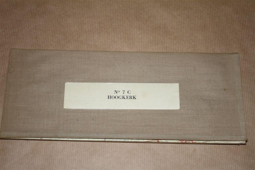 Oude stafkaart op linnen - Hoogkerk - 1970, Boeken, Atlassen en Landkaarten, Ophalen of Verzenden, 1800 tot 2000, Nederland, Landkaart