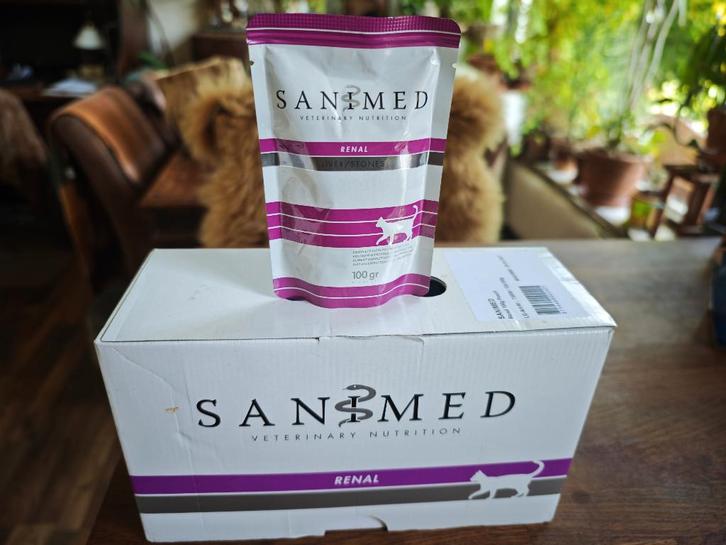 8 Zakjes Sanimed lever renal, Dieren en Toebehoren, Dierenvoeding, Kat, Ophalen