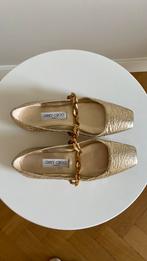 Gouden ballerina’s Jimmy Choo 37, Kleding | Dames, Schoenen, Overige kleuren, Zo goed als nieuw, Ballerina's, Ophalen of Verzenden