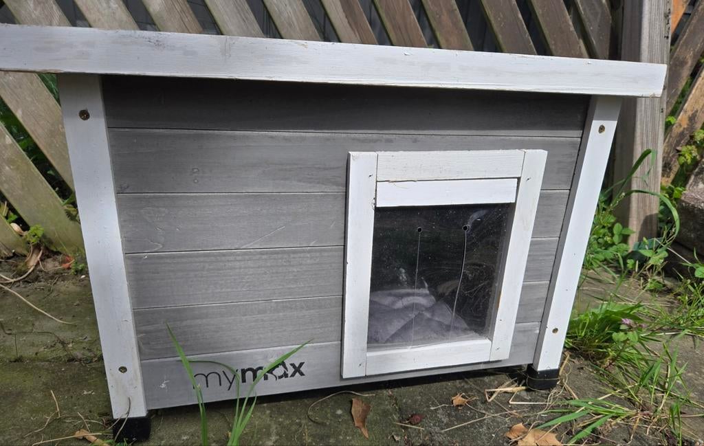 MyMax kattenhuisje ▪︎ z.g.a.n.▪︎ inclusief deken, Dieren en Toebehoren, Katten-accessoires, Zo goed als nieuw, Ophalen