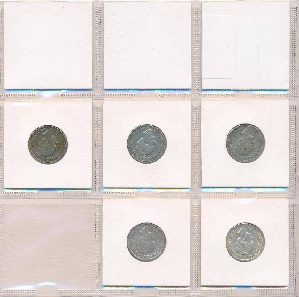 Nederland Set 1/2 Guldenmunten Zilver 1921-1930 (5 stuks), Postzegels en Munten, Munten | Nederland, ½ gulden, Setje, Zilver, Ophalen of Verzenden