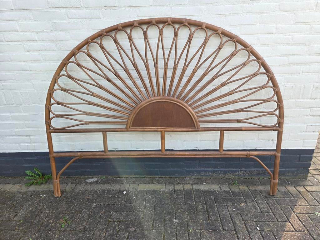 Rotan hoofdbord 160 cm La Redoute, Huis en Inrichting, Slaapkamer | Bedden, Ophalen, Bruin, 160 cm, Nieuw