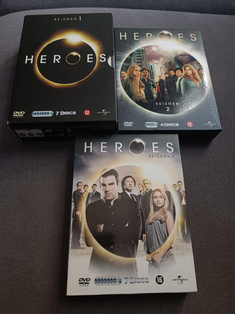 Heroes seizoen 1 t/m 3- dvd, Cd's en Dvd's, Dvd's | Tv en Series, Vanaf 12 jaar, Ophalen of Verzenden, Zo goed als nieuw, Actie en Avontuur