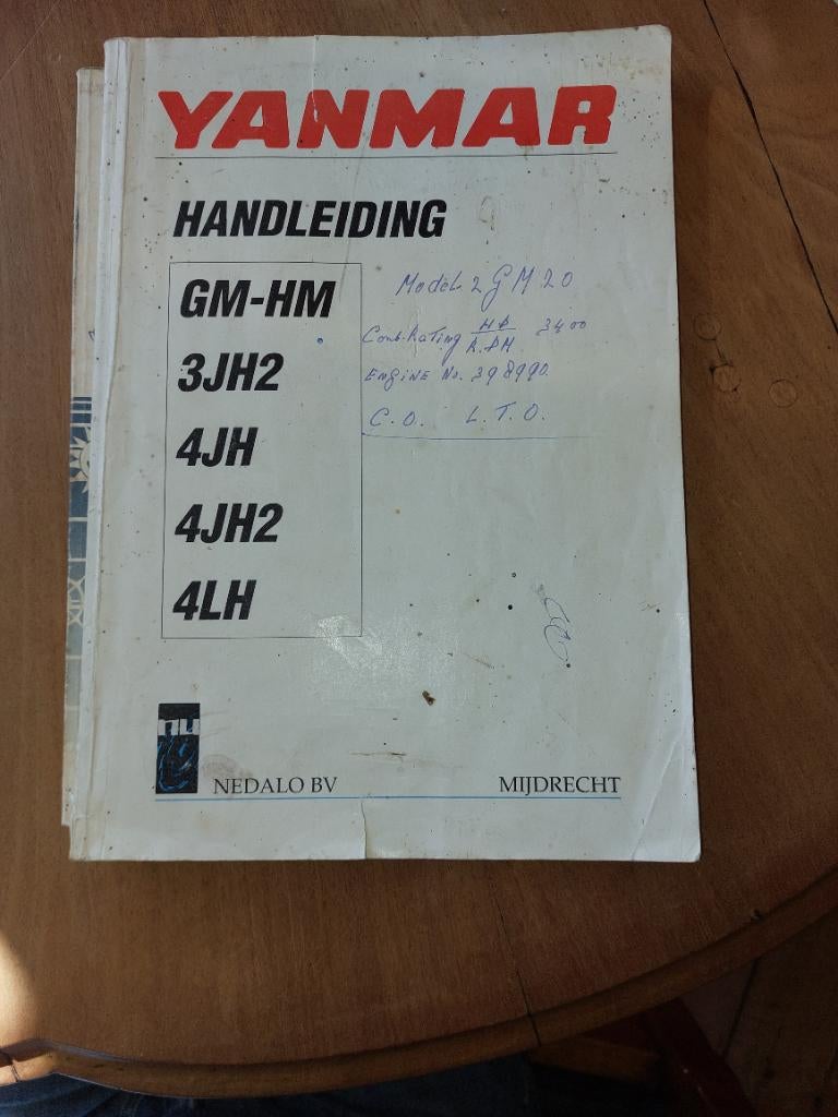 Yanmar Handleiding, Watersport en Boten, Ophalen of Verzenden, Gebruikt, Motor en Techniek