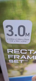 Zwembad 3x2 meter, compleet met pomp en filters, Tuin en Terras, Zwembaden, Ophalen, Minder dan 80 cm, Opzetzwembad, Rechthoekig