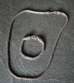 Zilveren ketting armband koningsschakel - koningsketting 925, Sieraden, Tassen en Uiterlijk, Ophalen, Zo goed als nieuw, Zilver