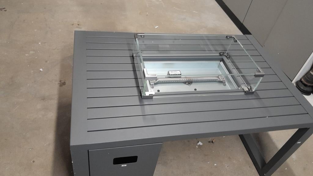 Lounge tuintafel met ingebouwde gashaard, Ophalen of Verzenden, Nieuw