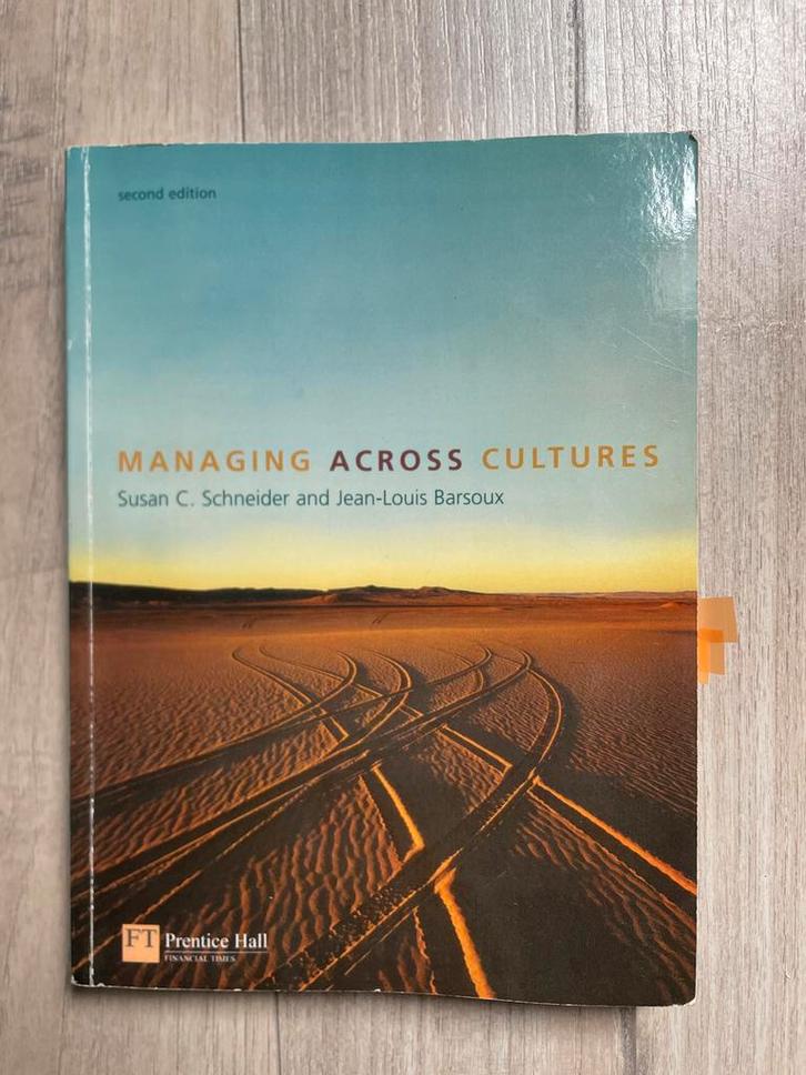 Managing Across Cultures - Susan C. Schneider, Boeken, Economie, Management en Marketing, Gelezen, Management, Ophalen of Verzenden