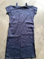 Jane Lushka Jurk Maat S - Donkerblauw Linnenmix, Kleding | Dames, Ophalen of Verzenden, Zo goed als nieuw, Maat 36 (S), Blauw