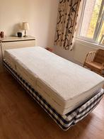 Hästens boxspring 100x200, Ophalen, Eenpersoons, Blauw, Zo goed als nieuw