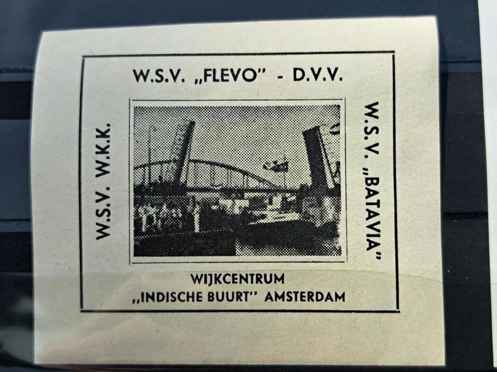 Sluitzegels Amsterdam W.S.V. Flevo D.V.V. Indiesche Buurt, Verzenden, Na 1940, Postfris