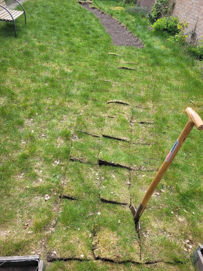 Gratis graszoden, Ophalen, Gebruikt, Minder dan 10 m², Gras
