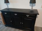 Zwart grenen dressoir, Ophalen, Gebruikt, 25 tot 50 cm
