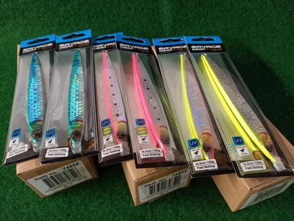 6x120 grams Sardine Slider Jigs (Savage Gear), Watersport en Boten, Tinstraat, Savage Gear, Overige typen, Nieuw