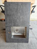 Ikea keukenblad Eckbacken met inbouw spoelbak Vresjon, Ophalen, 100 tot 150 cm, Zo goed als nieuw, Minder dan 100 cm