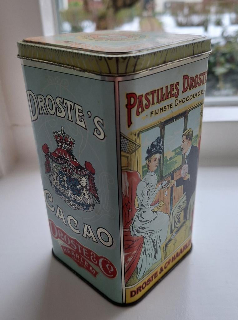 Nostalgisch Droste's cacao - blikje, Ophalen of Verzenden, Gebruikt, Droste