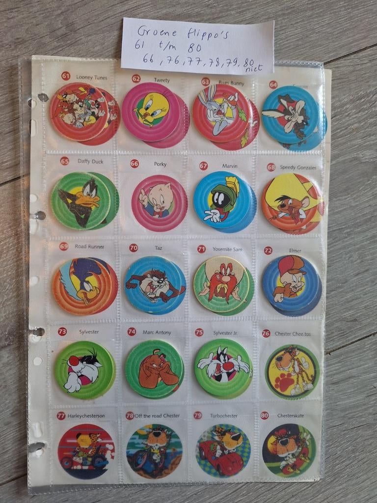 Flippo's groen, Verzamelen, Ophalen of Verzenden, Losse flippo's