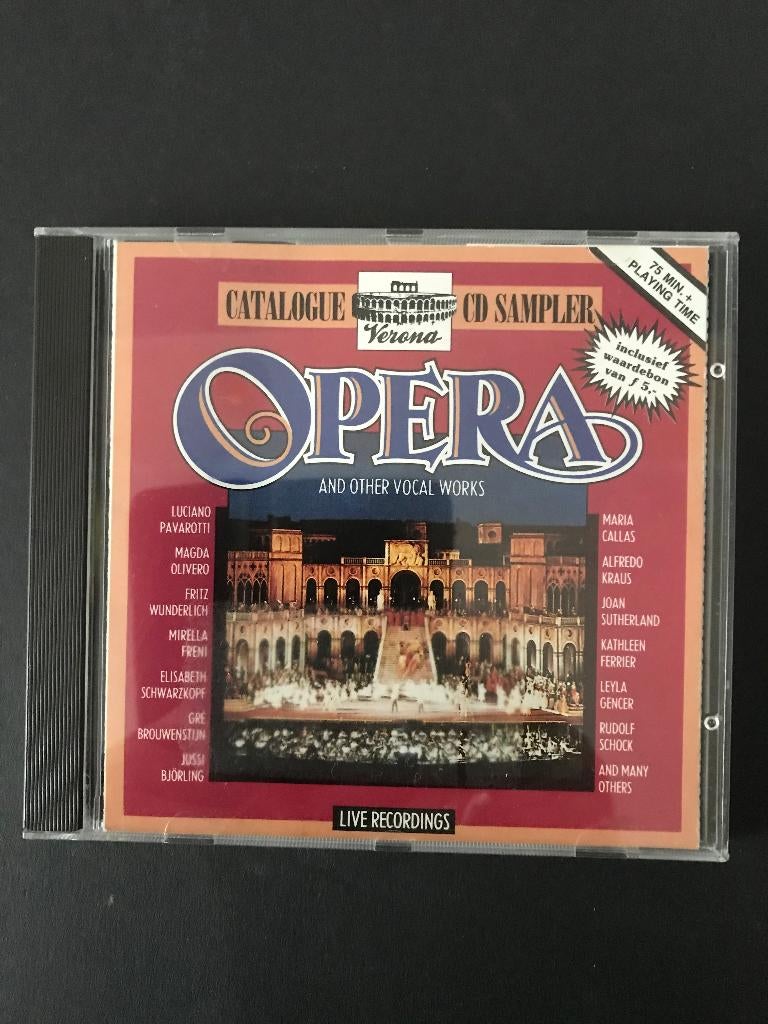 CD Opera Catalogue CD sampler Verona live recordings, Ophalen of Verzenden, Classicisme, Zo goed als nieuw, Opera of Operette