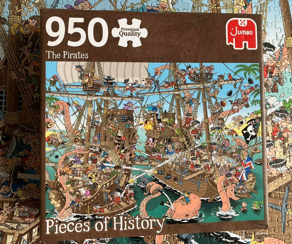 Pieces of history the pirates 950 stukjes, Hobby en Vrije tijd, Denksport en Puzzels, Ophalen, 500 t/m 1500 stukjes, Zo goed als nieuw