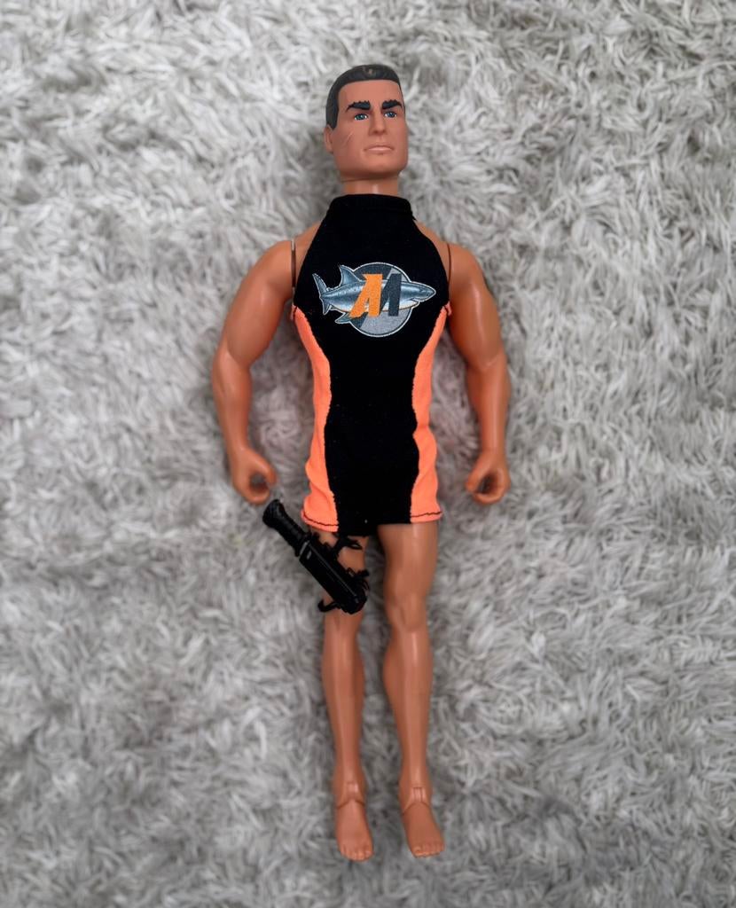 Action Man zwemmer (Hasbro)., Verzamelen, Poppen, Verzenden, Zo goed als nieuw, Pop