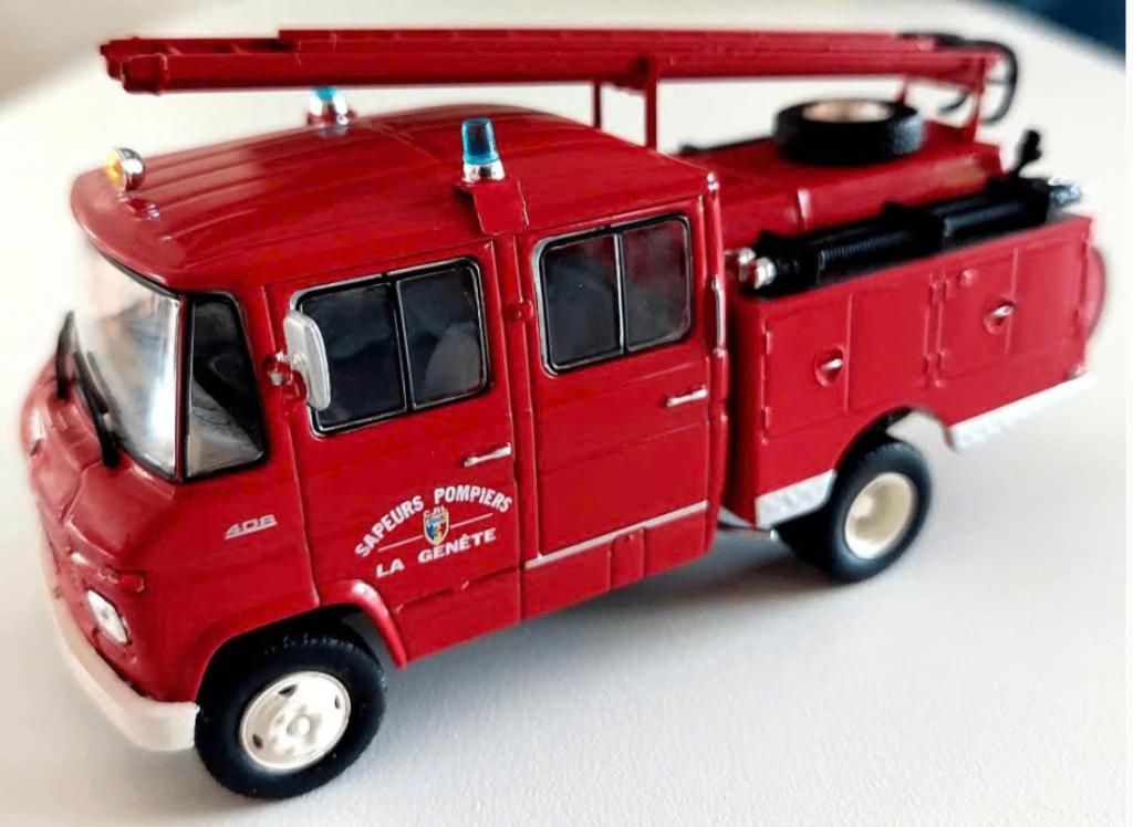 Mercedes Benz L 408 PS brandweer Eerste hulp schaal 1/43 #10, Verzenden, Nieuw, Bus of Vrachtwagen, Overige merken
