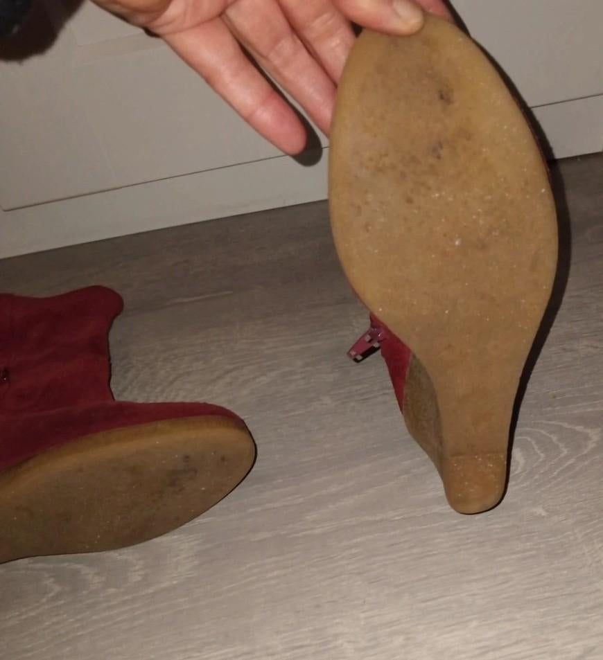 Laarzen 37, Lage of Enkellaarzen, Ophalen of Verzenden, Gedragen, Rood