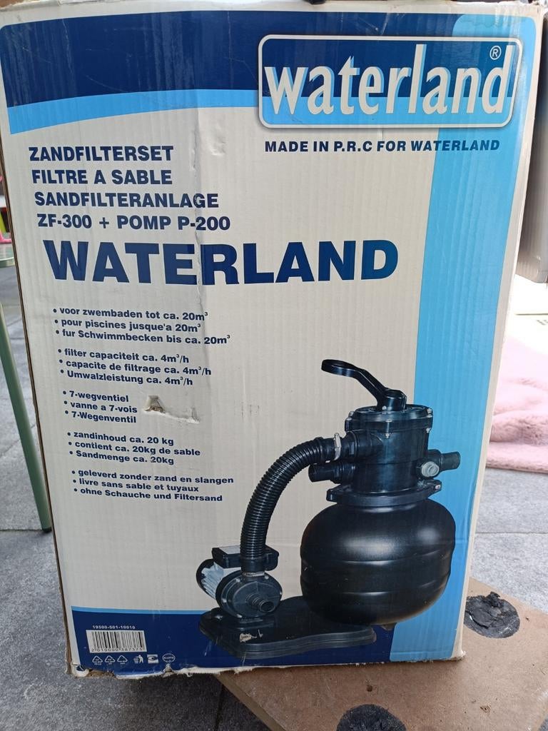 Waterland Zandfilterset ZF-300 + Pomp P2000 Zwembad, Ophalen, Gebruikt, Filter