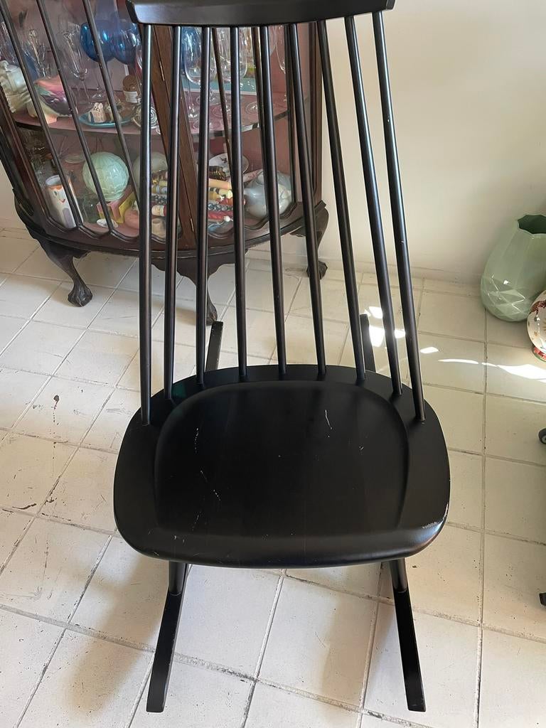 Zwarte Artek Mademoiselle schommelstoel, Ophalen, Gebruikt, Zwart, Design