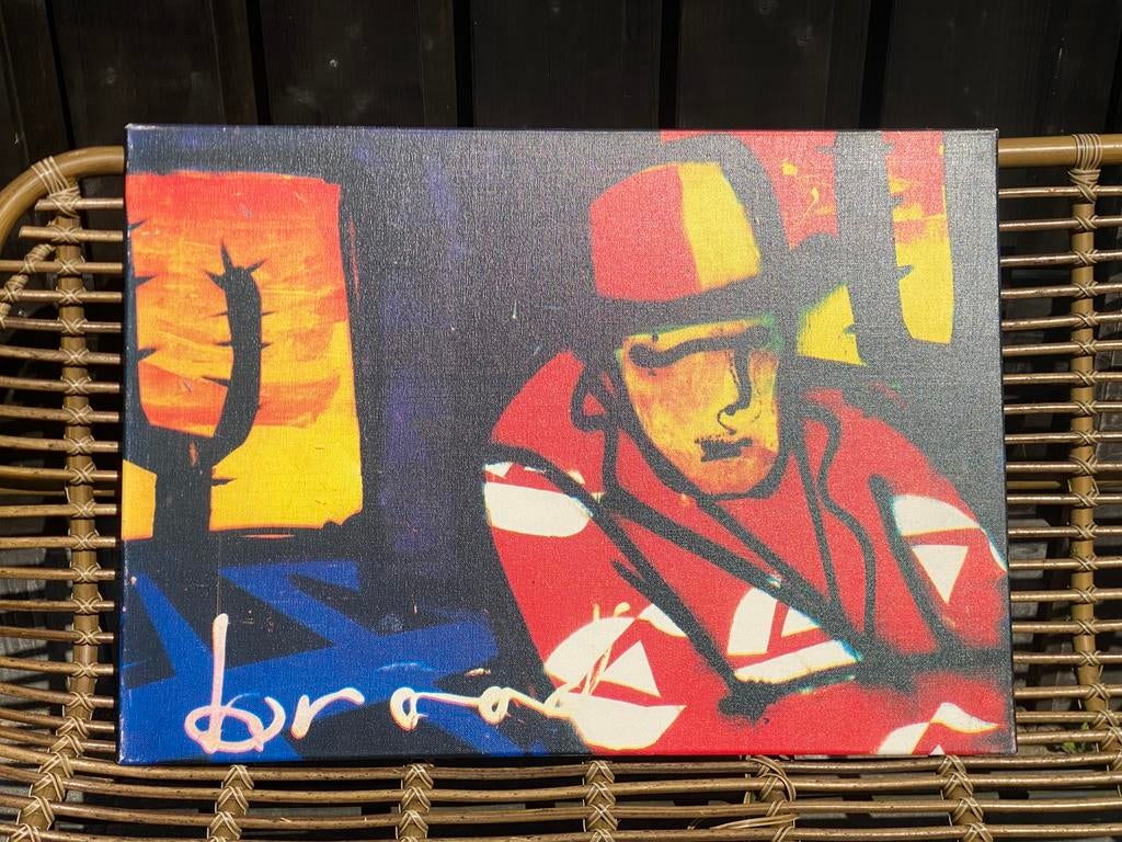 Kunstwerk “Cactus man” Herman Brood 70 x 50, Ophalen of Verzenden