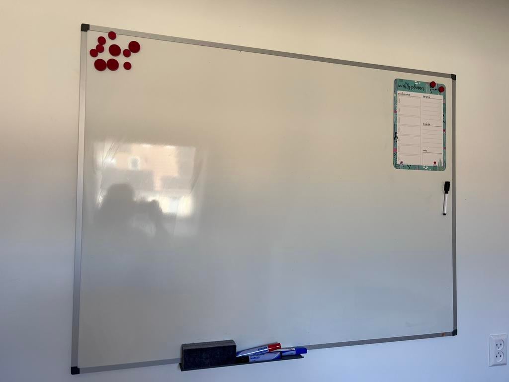 Whiteboard groot, Ophalen of Verzenden, Zo goed als nieuw, Magneetbord