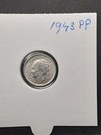 10 cent 1943 PP koningin Wilhelmina, Zilver, Ophalen of Verzenden, 10 cent, Koningin Wilhelmina
