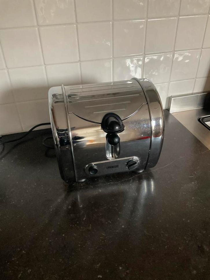 Princess Broodrooster chroom jaren 60 model, Witgoed en Apparatuur, Broodroosters, Gebruikt, Ophalen of Verzenden