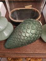 Grote dik glazen kerst bal vorm dennenappel, Diversen, Kerst, Heikant 21 Kaatsheuvel, Belle Vieille Brocante, Nieuw, Ophalen of Verzenden