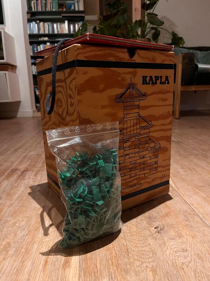 Kapla Houten Bouwstenen met Koppelstukken, Kinderen en Baby's, Speelgoed | Bouwstenen, Gebruikt, Overige merken, Ophalen