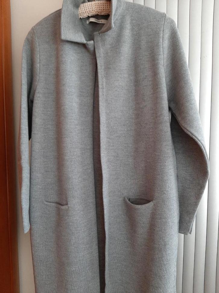 sibin linnebjerg vest merinowol, Kleding | Dames, Truien en Vesten, Zo goed als nieuw, Maat 36 (S), Grijs, Ophalen of Verzenden