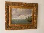Klassiek schilderij met gouden lijst, Antiek en Kunst, Kunst | Schilderijen | Klassiek, Ophalen of Verzenden