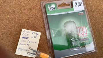 2 led lampjes G-9  G9  beschikbaar voor biedingen