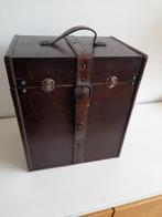 Met leer beklede port of wijn koffer / kist voor 6 flessen, Ophalen, Gebruikt, 5 tot 15 flessen, Minder dan 50 cm