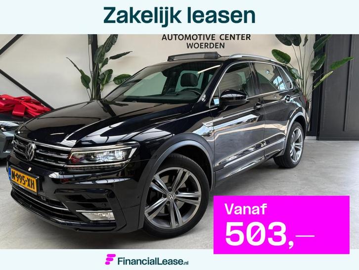 Volkswagen Tiguan 2.0 TSI 4Motion R-Line PANO VIRTUAL CAM, Auto's, Volkswagen, Bedrijf, Lease, Financial lease, Tiguan, ABS, Achteruitrijcamera