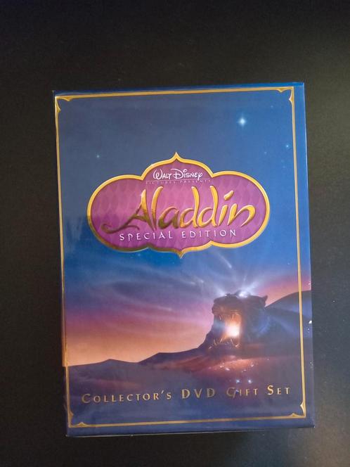Aladdin - DVD Gift set Walt Disney, Verzamelen, Disney, Zo goed als nieuw, Overige typen, Overige figuren, Verzenden